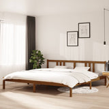 Bed Frame without Mattress Honey Brown Solid Wood 200x200 cm 814907