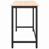 Table Natural 100 x 50 x 77 cm Engineered Wood and Steel 873792