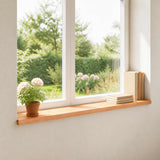 Window Sills 2 pcs Varnish 120 x 15 x 2 cm Solid Beech Wood 42048212