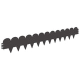 Lawn Edging 30 pcs 103 x 15 cm Steel Black 8008646