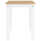 Dining Table Panama White 117x60x75 cm Solid Wood Pine 4005704