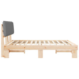 Bed Frame with Upholstered Headboard Light Grey 180 x 200 cm 3398069