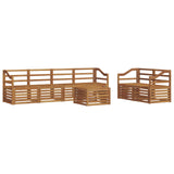 Outdoor Sofa Set 7 pcs Natural Solid Acacia Wood 3374424