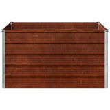 Raised Garden Bed Rusty 100 x 80 x 55 cm corton 8006391