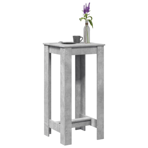 ZNTS Bar Table Concrete Grey 51x50x103.5 cm Engineered Wood 854403