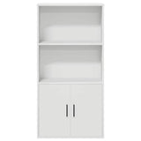 Bookcase White 60x24x120 cm Engineered Wood 860418