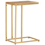 ZNTS Side Table 35x45x65 cm Solid Mango Wood 286400