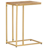 ZNTS Side Table 35x45x65 cm Solid Mango Wood 286400