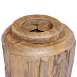285209 Decoration Vase 40x100 cm Solid Teak Wood