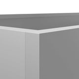 Planter Silver 62x47x46 cm Galvanised Steel 841606