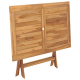 Folding Garden Table 120x70x75 cm Solid Teak Wood 44682