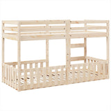 Bunk Bed 80x200 cm Solid Wood Pine 3308586
