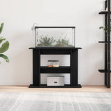 Aquarium Stand Black Oak 80x35x60 cm Engineered Wood 862149