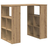 Desk with Shelf Artisan Oak 90 x 50 x 75 cm Engineered Wood 869513