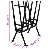 Black Powder-Coated Saw Horse for Woodworking 141334