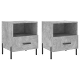 Bedside Cabinets 2 pcs Concrete Grey 40x35x47.5 cm Engineered Wood 827461