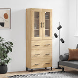 Highboard Sonoma Oak 69.5x34x180 cm Engineered Wood 3198428
