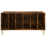 Record Cabinet Smoked Oak 100x38x48 cm Engineered Wood 831978