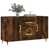 Sideboard Smoked Oak 100x36x60 cm Engineered Wood 828153