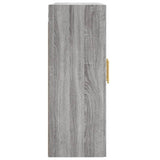 Wall Mounted Cabinet Grey Sonoma 69.5x34x90 cm Engineered Wood 830370