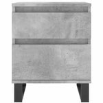 ZNTS Bedside Cabinet Concrete Grey 40x35x50 cm Engineered Wood 830692