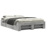 Bed Frame without Mattress Concrete Grey 120x190cm Engineered Wood 3295516