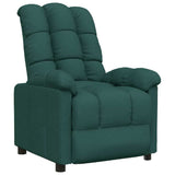 Recliner Chair Dark Green Fabric 289802