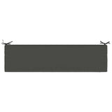 2-Piece Bench Cushions SOEST 2 pcs 100% Polyester Anthracite 949047
