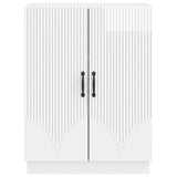 Sideboard High Gloss White 66 x 34.5 x 87 cm Engineered Wood 895279