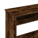 Desk Smoked Oak 80x40x75 cm Engineered Wood 860476
