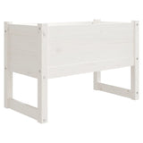 Planter White 78x40x52 cm Solid Wood Pine 822118