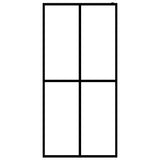 Walk-in Shower Screen Frosted Tempered Glass 118x190 cm 145692