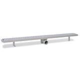 Linear Shower Drain Bubble 1030x140 mm Stainless Steel 142194