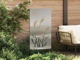 Garden Privacy Screen Silver 50 x 140 cm Galvanised steel 876278