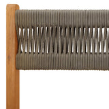 Bistro Set Grey Solid acacia wood and polypropylene Medium 3281842
