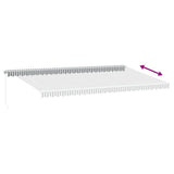 Manual Retractable Awning Anthracite&White 600x350 cm 3215804