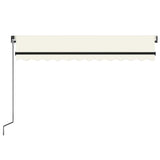 Manual Retractable Awning 350x250 cm Cream 3069077