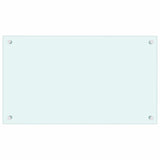 Kitchen Backsplashes 2 pcs White 70x40 cm Tempered Glass 3315783