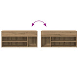 Shoe Bench Artisan Oak 102x30.5x45 cm Engineered Wood 859144