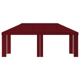 Gazebo Cover 6 x 3 m Burgundy Polyester 190 gsm 900433