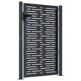 Garden Gate Anthracite 100x125 cm Steel Square Design 153192