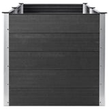 ZNTS Garden Raised Bed 250x50x91 cm WPC Grey 49058