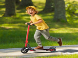 Folding Electric Scooter for Kids, with Dual Brakes, Front Suspension, LED Colourful Lights, Red T3398P347579