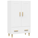 Highboard White 70x31x115 cm Engineered Wood 812564