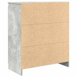 Sideboard with Drawers Concrete Grey 71x35x84 cm Engineered Wood 861583
