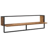 Wall Shelf Set 6 pcs Old Wood 100 x 25 x 30 cm Engineered Wood 882847