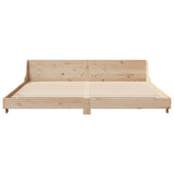 Bed Frame without Mattress 200x200 cm Solid Wood Pine 3302267