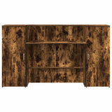 Reception Desk Smoked Oak 180x50x103.5 cm Engineered Wood 3324209