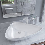 Basin Ceramic White Triangle 645x455x115 mm 142997