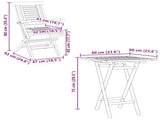 Garden Set 3 pcs Brown Soild Teak Wood 3437387
